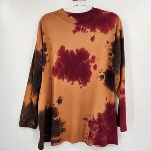 We The Free Be Free Tie Dye Tee Womens Size Small Long Sleeve Crewneck